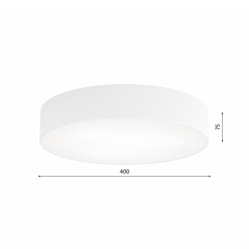 Badkamer plafondlamp CLEO 3xE27/24W/230V d. 40 cm wit IP54