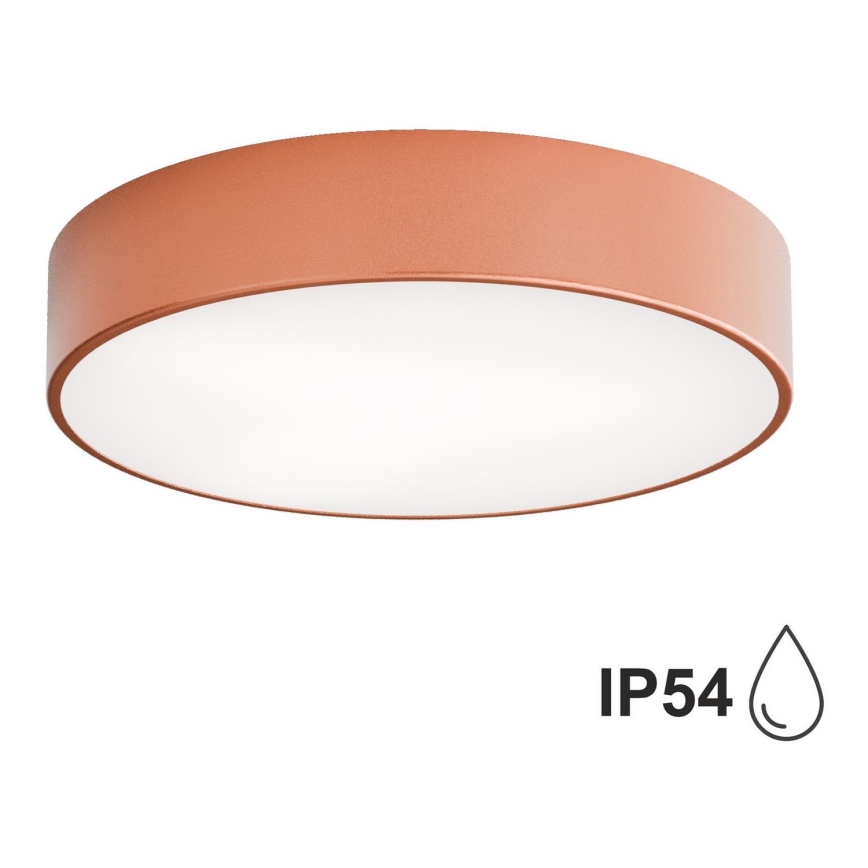 Badkamer plafondlamp CLEO 3xE27/24W/230V diameter 40 cm koper IP54