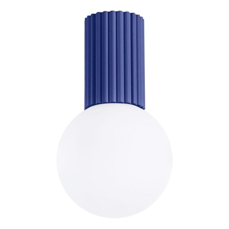 Badkamer plafondlamp HALO 1xG9/8W/230V diameter 12 cm IP44 blauw