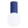 Badkamer plafondlamp HALO 1xG9/8W/230V diameter 12 cm IP44 blauw