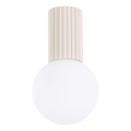 Badkamer plafondlamp HALO 1xG9/8W/230V diameter 12 cm IP44 crème