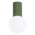 Badkamer plafondlamp HALO 1xG9/8W/230V diameter 12 cm IP44 groen