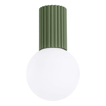 Badkamer plafondlamp HALO 1xG9/8W/230V diameter 12 cm IP44 groen