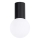 Badkamer plafondlamp HALO 1xG9/8W/230V diameter 12 cm IP44 zwart