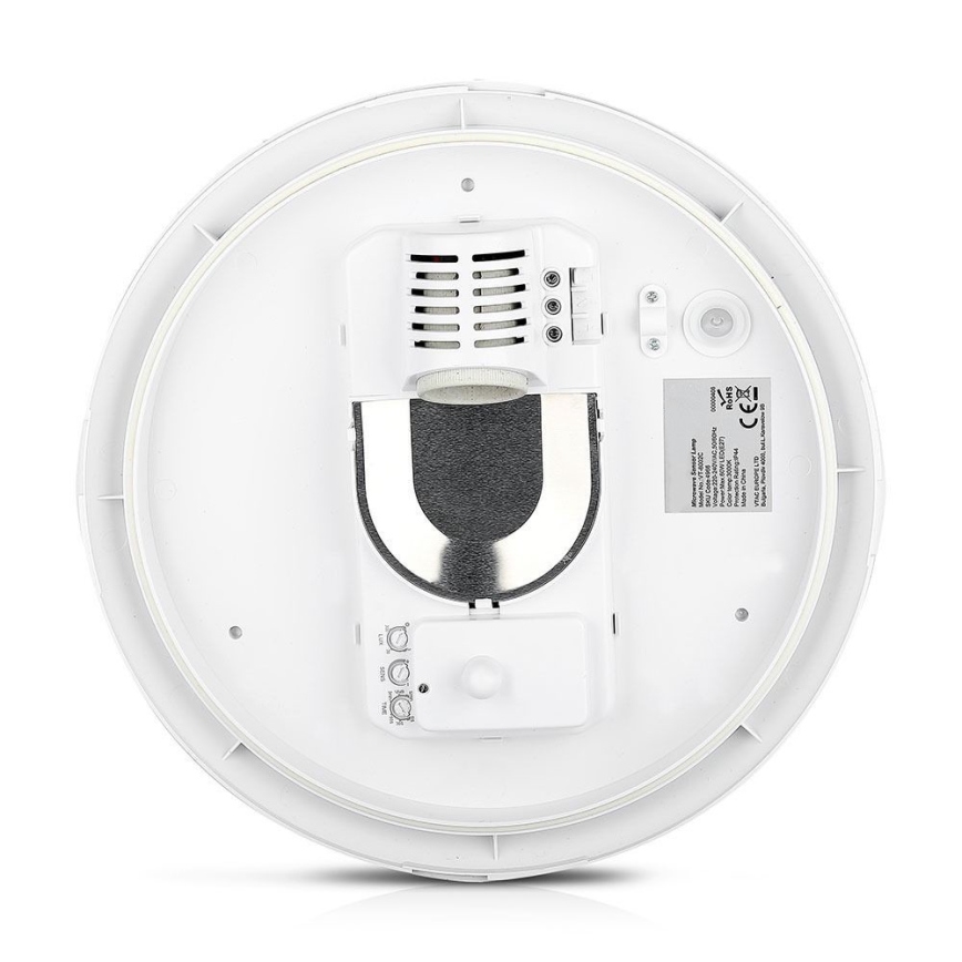 Badkamer plafondlamp met sensor 1xE27/60W/230V IP44 ø 29,6 cm