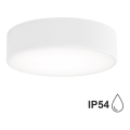 Badkamer Plafondlamp met Sensor CLEO 2xE27/24W/230V d. 30 cm wit IP54