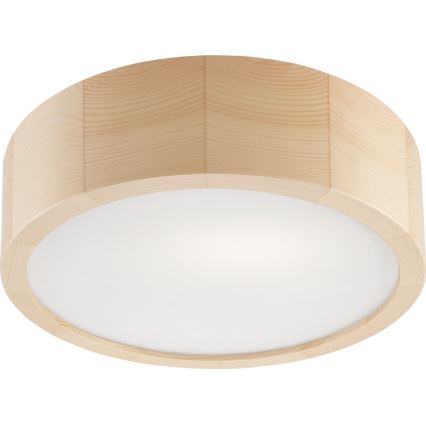 Badkamer plafondlamp NATURAL 2xE27/15W/230V IP54 grenen ø 27 cm