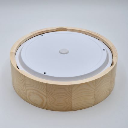 Badkamer plafondlamp NATURAL 2xE27/15W/230V IP54 grenen ø 27 cm