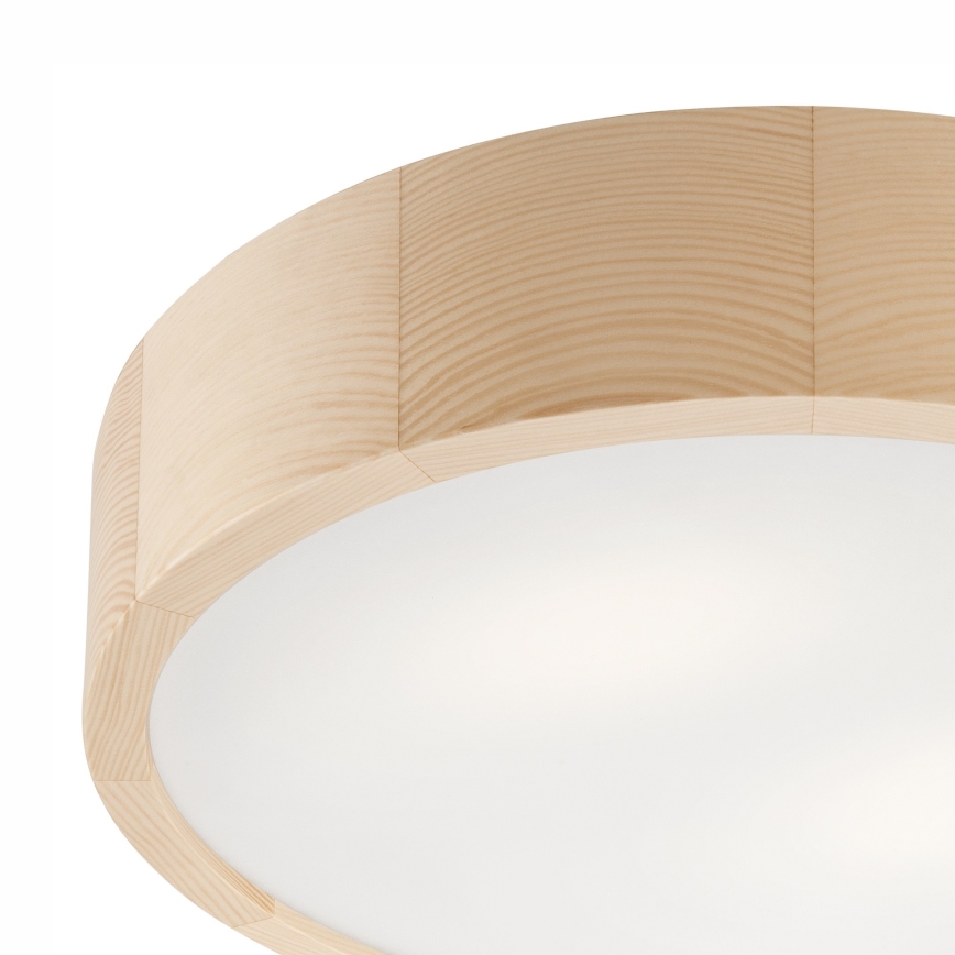 Badkamer plafondlamp NATURAL 3xE27/15W/230V IP54 grenen ø 37 cm