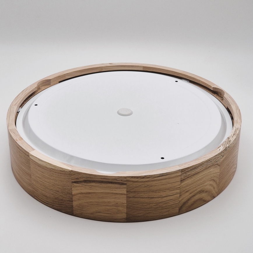Badkamer plafondlamp OAK 3xE27/15W/230V eiken ø 37 cm IP54