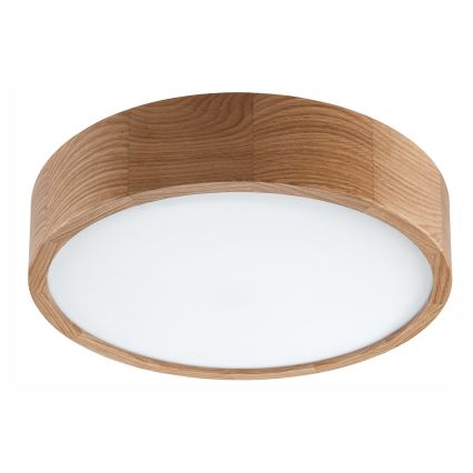 Badkamer plafondlamp OAK 3xE27/15W/230V eiken ø 37 cm IP54