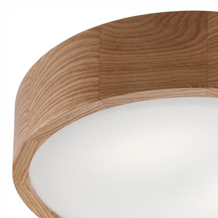 Badkamer plafondlamp OAK 3xE27/15W/230V eiken ø 37 cm IP54