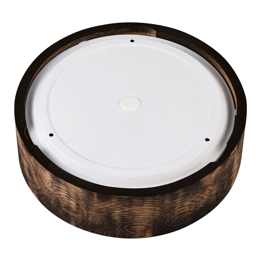 Badkamer plafondlamp OAK SMOKY 2xE27/15W/230V IP54 ø 27,5 cm eiken/bruin