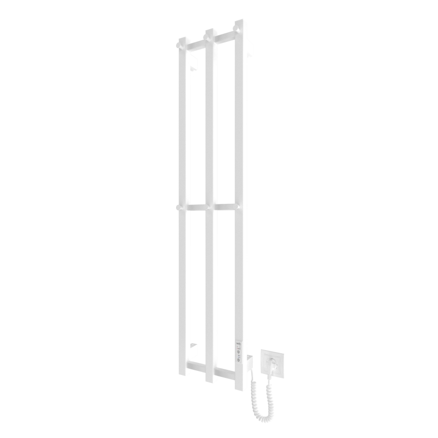 Badkamer radiator HF SLIM 110W/230V 117x25 cm wit hoekig