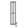 Badkamer radiator HF SLIM 110W/230V 117x25 cm zwart hoekig