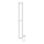 Badkamer radiator HF SLIM 80W/230V 117x14 cm wit hoekig