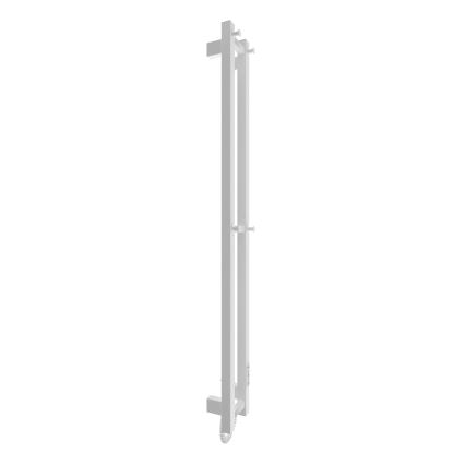 Badkamer radiator HF SLIM 80W/230V 117x14 cm wit hoekig