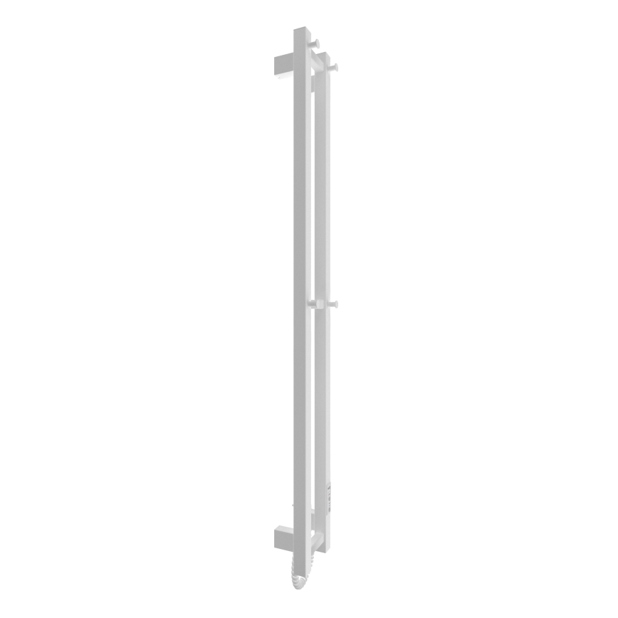 Badkamer radiator HF SLIM 80W/230V 117x14 cm wit hoekig