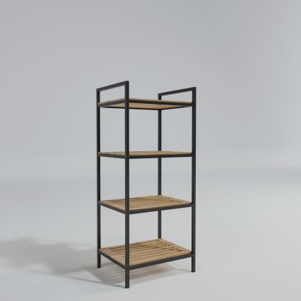Badkamer rek STRALSUND 110x45 cm eiken/zwart