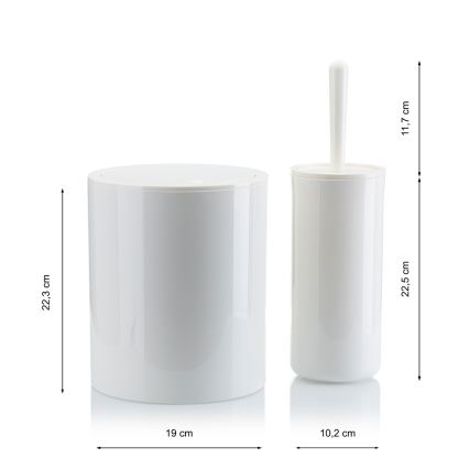 Badkamer set CARMEN 5 st. wit