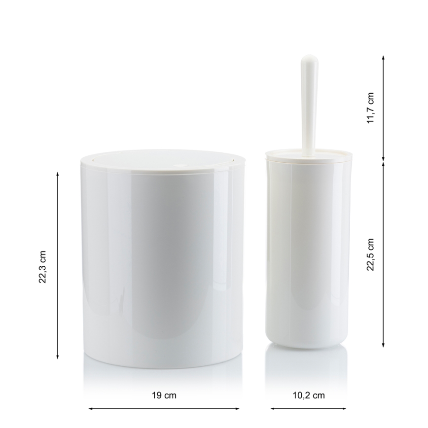 Badkamer set CARMEN 5 st. wit