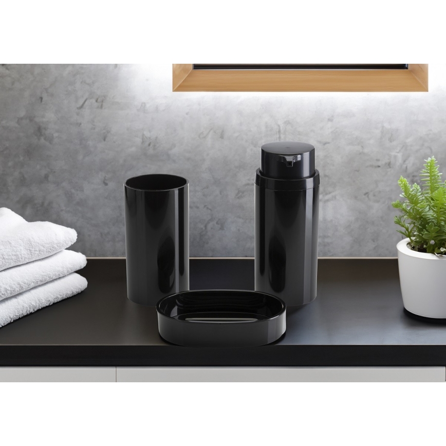 Badkamer set CARMEN 5 st. zwart