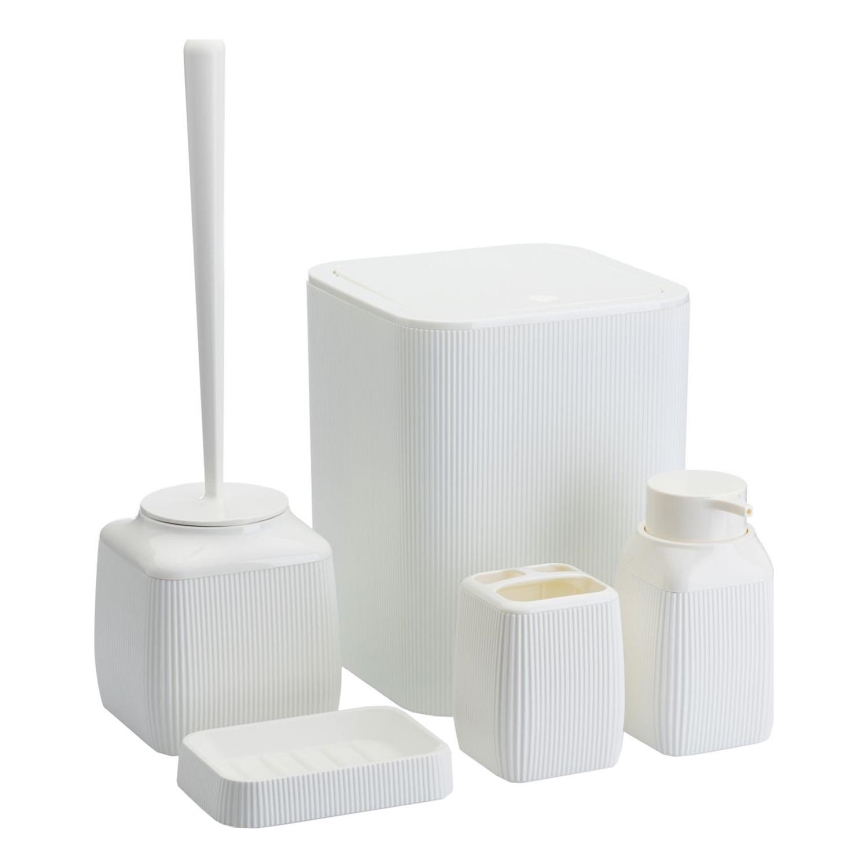 Badkamer set CRYSTAL 5 st. wit