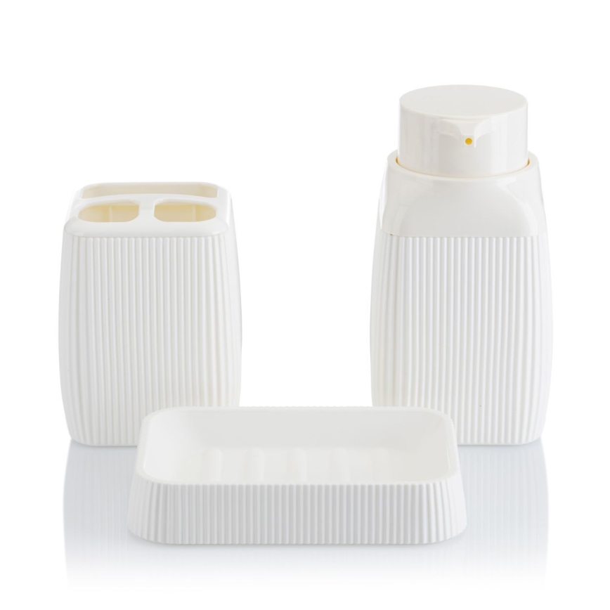 Badkamer set CRYSTAL 5 st. wit