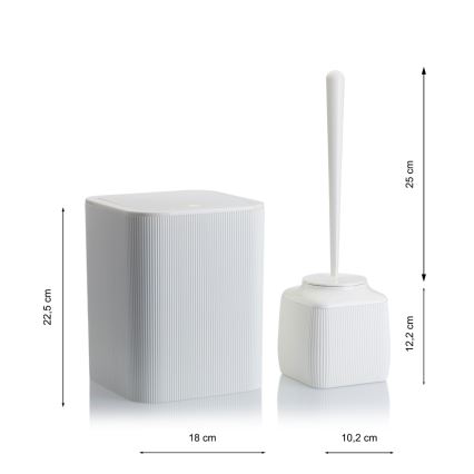 Badkamer set CRYSTAL 5 st. wit
