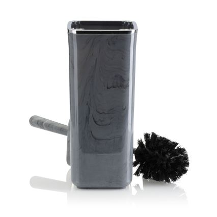 Badkamer set GRIS 5 st. grijs/glanzend chroom