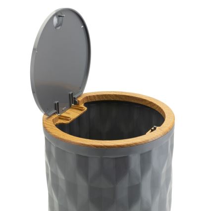 Badkamer set REINA 5 st. antraciet/bruin