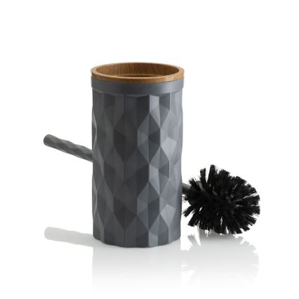 Badkamer set REINA 5 st. antraciet/bruin