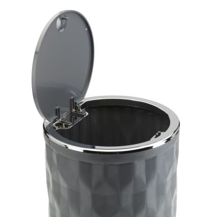 Badkamer set REINA 5 st. antraciet/glanzend chroom