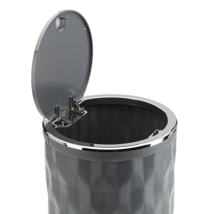 Badkamer set REINA 5 st. antraciet/glanzend chroom