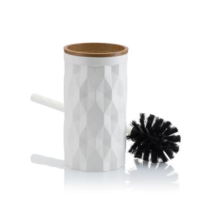 Badkamer set REINA 5 st. wit/bruin