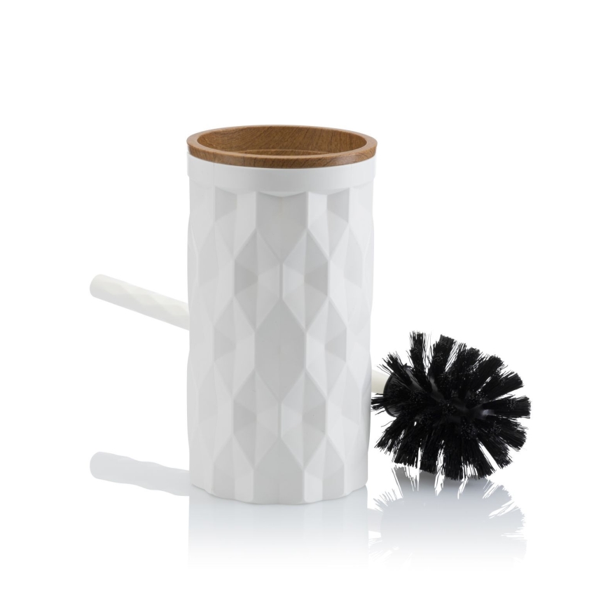 Badkamer set REINA 5 st. wit/bruin