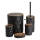 Badkamer set REINA 5 st. zwart/bruin