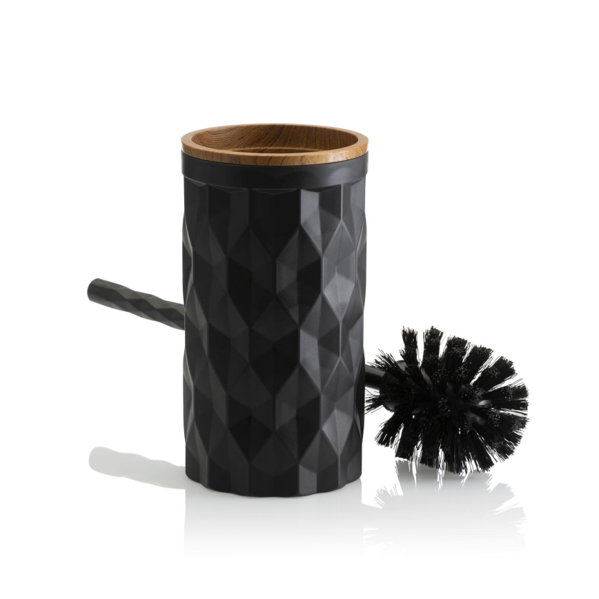 Badkamer set REINA 5 st. zwart/bruin