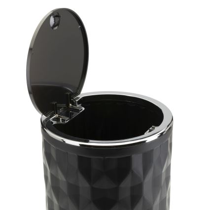 Badkamer set REINA 5 st. zwart/glanzend chroom