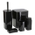 Badkamer set SIERRA 5 st. zwart