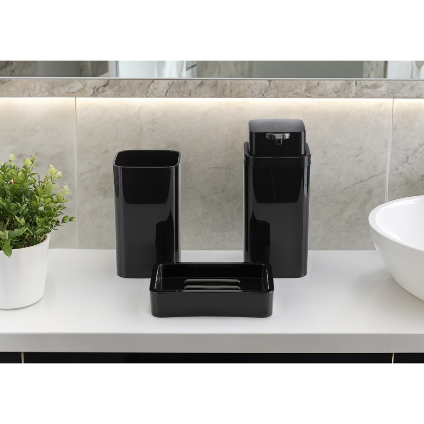 Badkamer set SIERRA 5 st. zwart