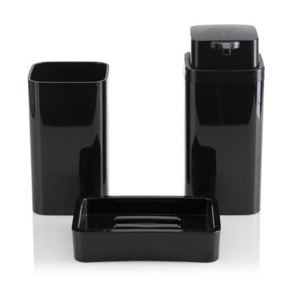 Badkamer set SIERRA 5 st. zwart