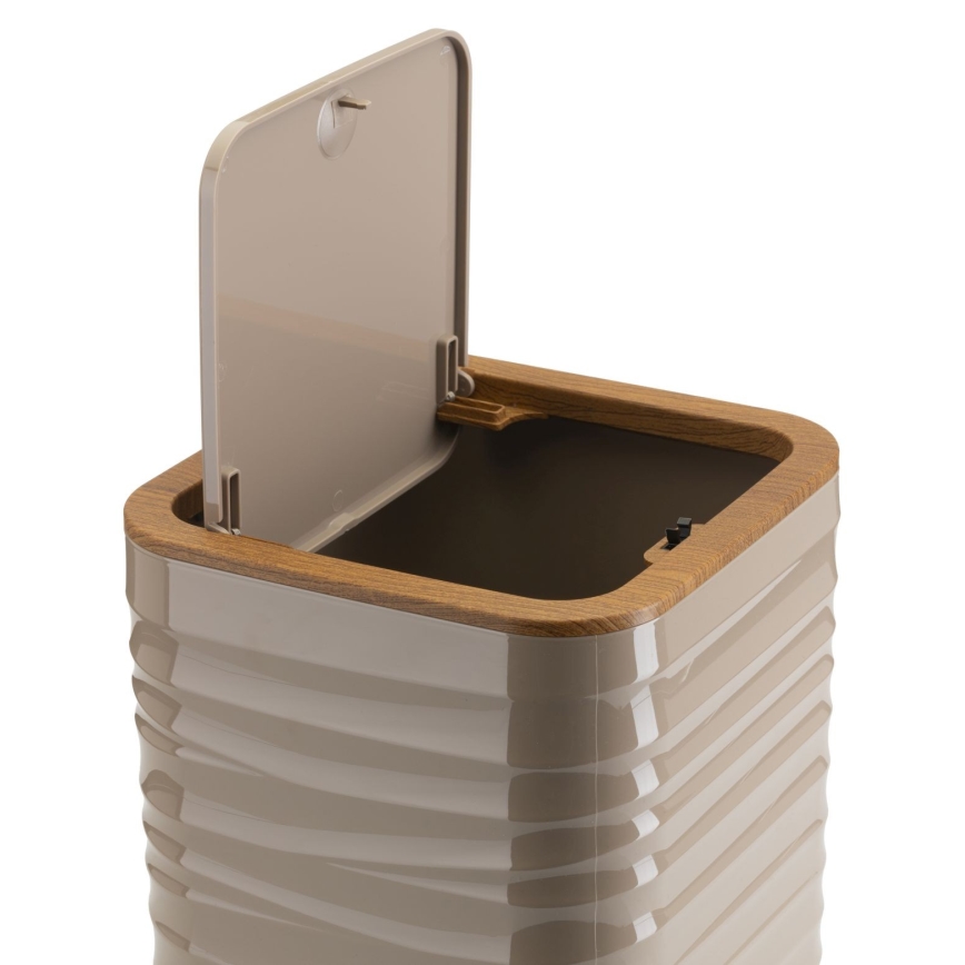 Badkamer set WAVE 5 st. beige/bruin