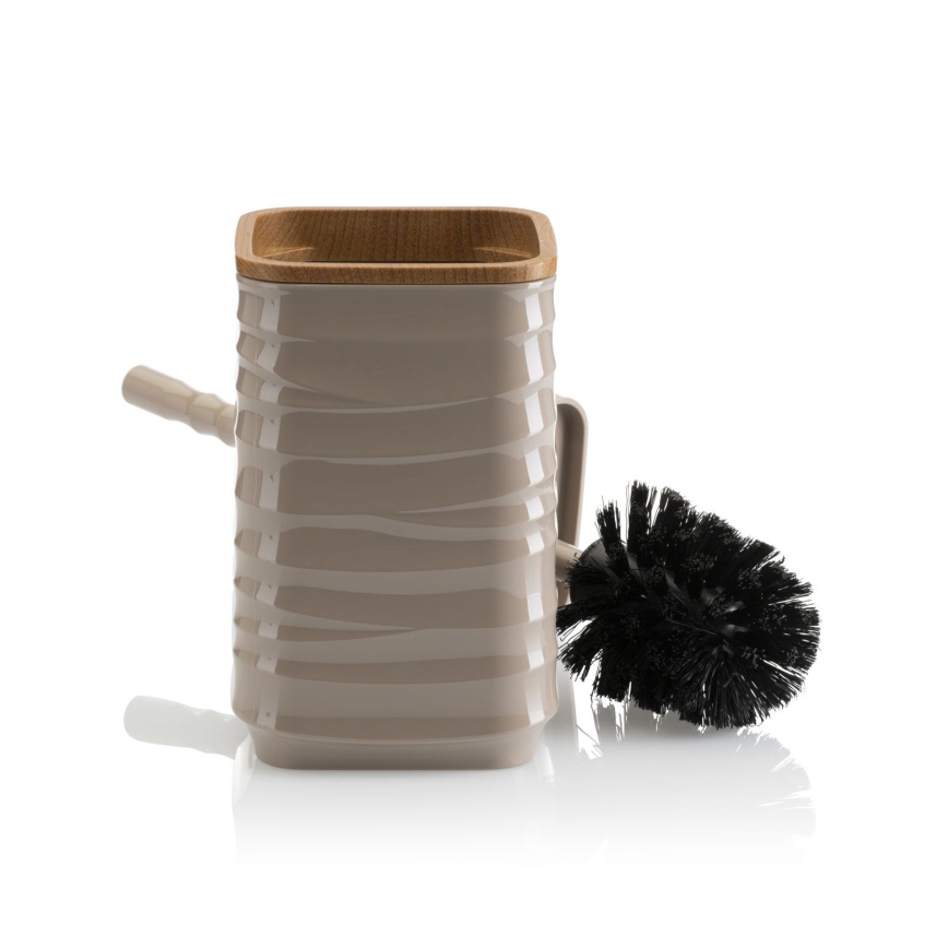 Badkamer set WAVE 5 st. beige/bruin