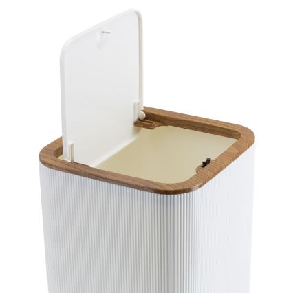 Badkamer set ZOYA 5 st. wit/bruin