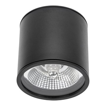 Badkamer spot CHLOE AR111 1xGU10/12W/230V IP65 rond zwart