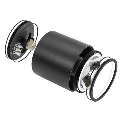 Badkamer spot CHLOE AR111 1xGU10/12W/230V IP65 rond zwart