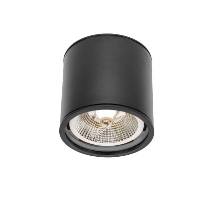 Badkamer spot CHLOE AR111 1xGU10/12W/230V IP65 rond zwart