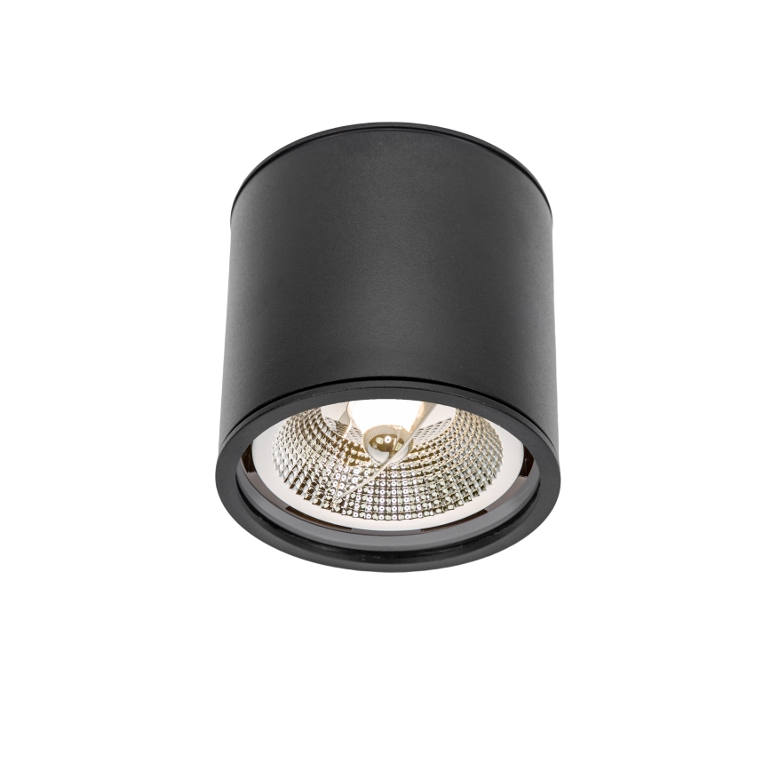 Badkamer spot CHLOE AR111 1xGU10/12W/230V IP65 rond zwart