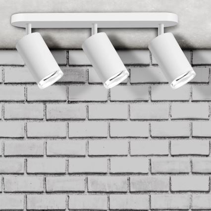 Badkamer spot TURYN 3xGU10/10W/230V IP44 wit
